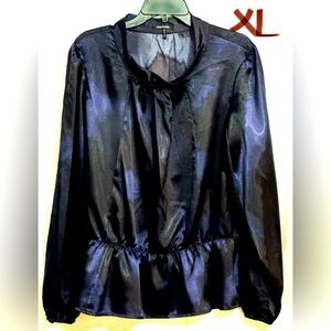 LADIES BLACK & PURPLE TOP